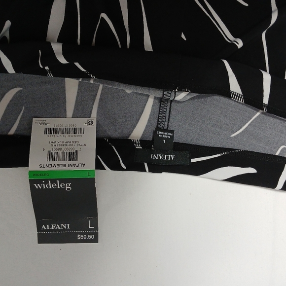 Alfani Wide Leg Pull On Pants. NWT. Size L - Picture 4 of 6